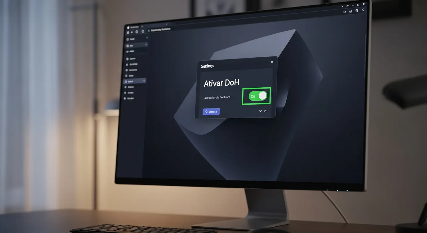 Configuração de DNS over HTTPS no navegador