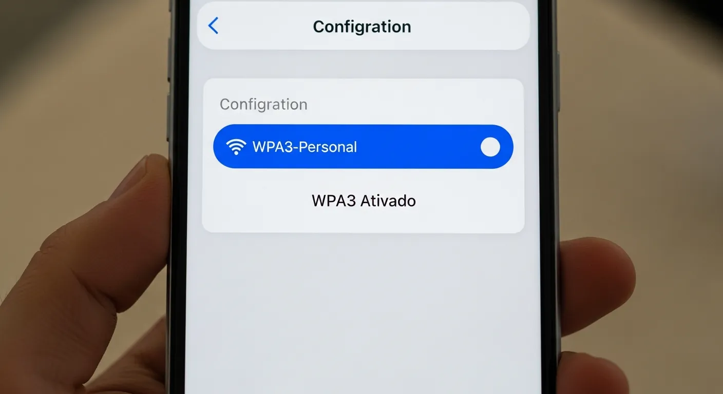 Configuracao de WPA3 no painel do roteador