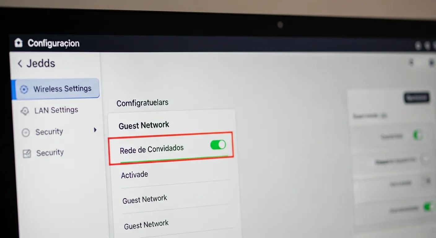Configuracao de rede de convidados no roteador