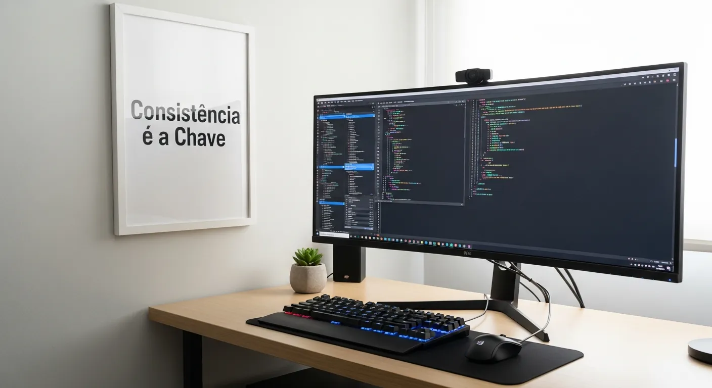 Mesa de estudos de programação