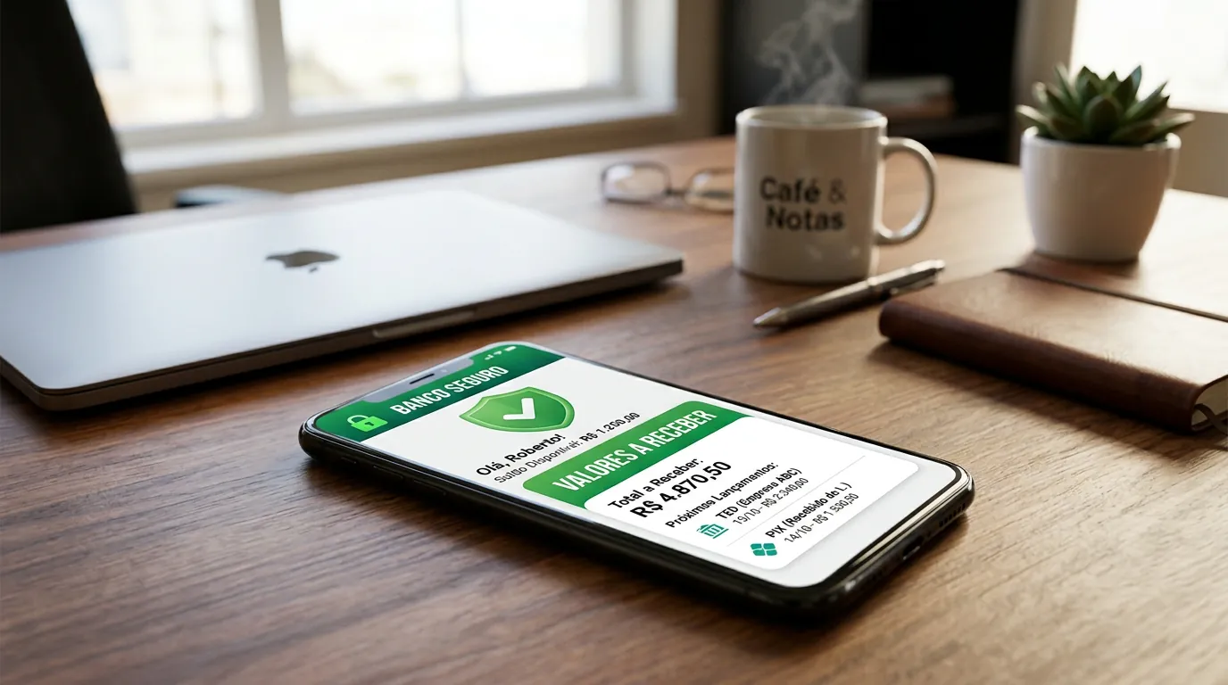 Consulta segura ao Sistema de Valores a Receber pelo celular
