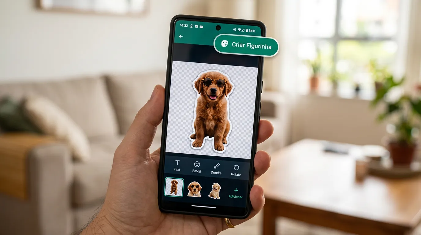 Como fazer figurinha no WhatsApp sem baixar aplicativo pelo celular