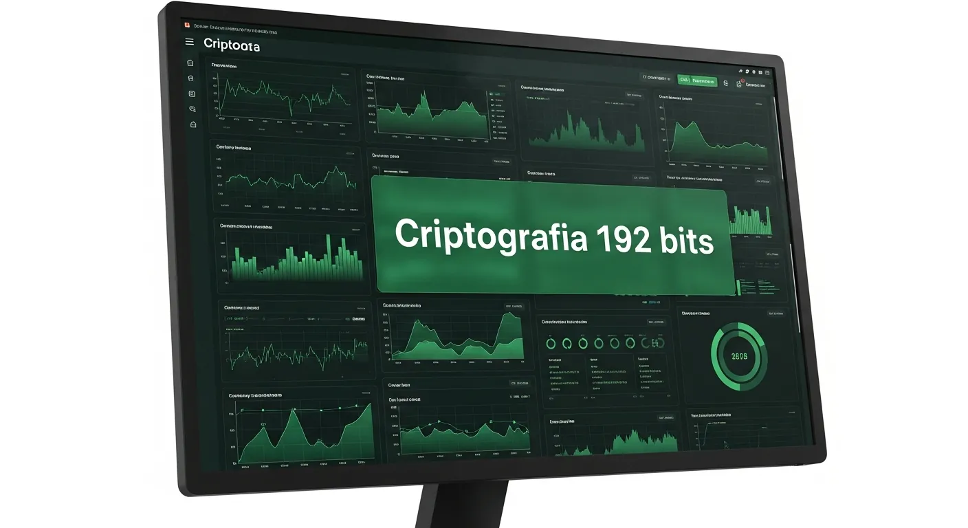 Painel de monitoramento de rede com criptografia 192 bits