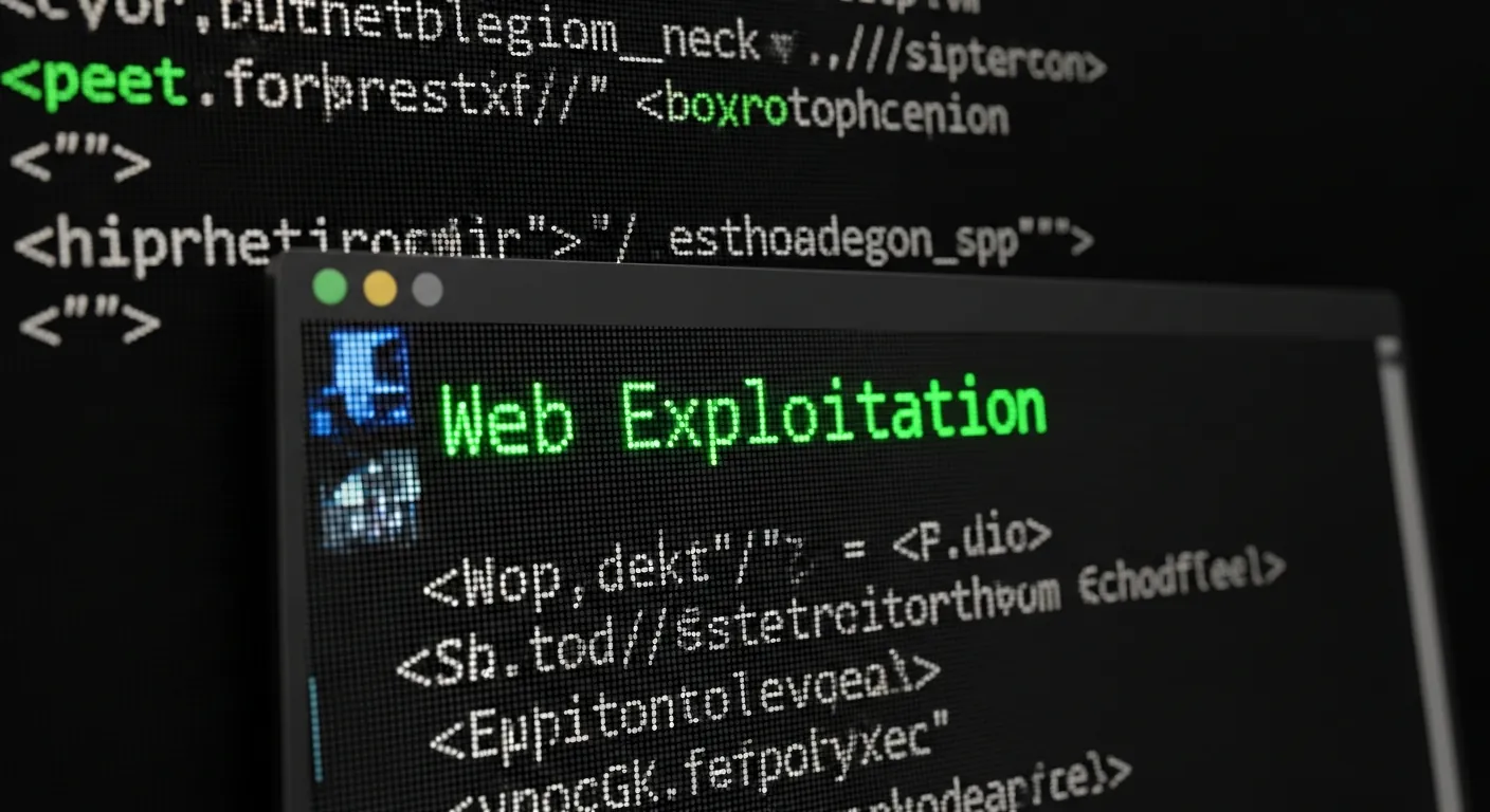 Tela de computador mostrando desafios de exploração web em CTF