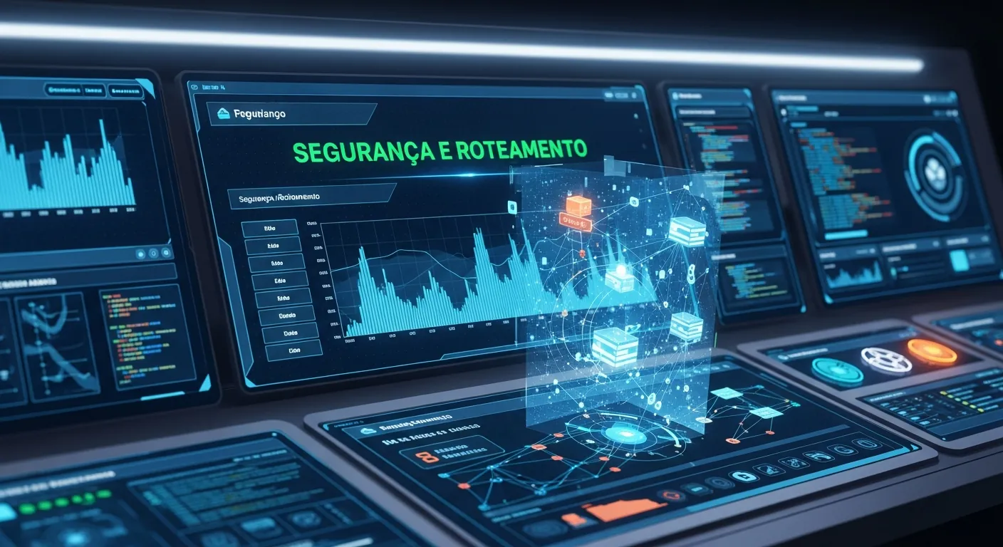 Dashboard de monitoramento de rede em nuvem
