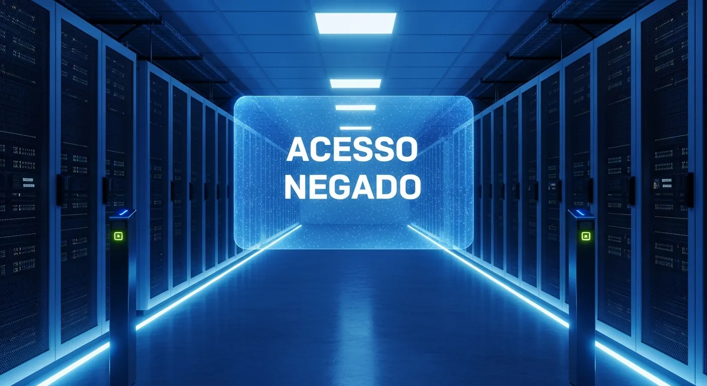 Data center seguro com bloqueio de acesso