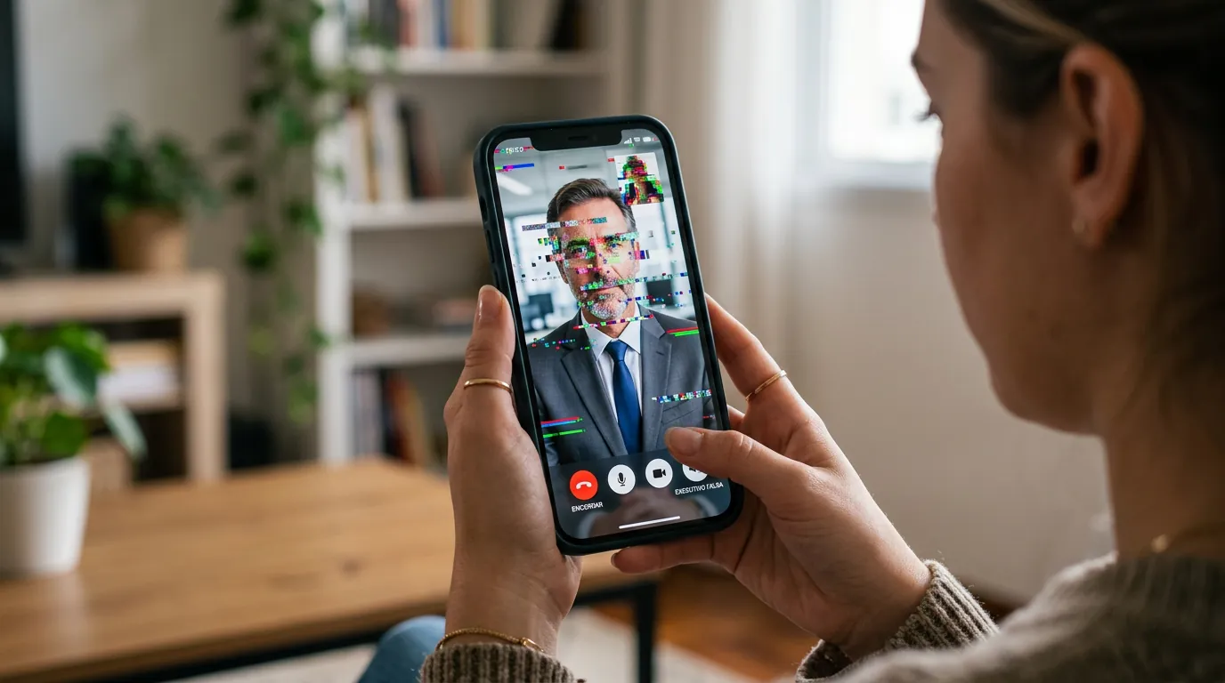Detecção de deepfake em chamada de vídeo