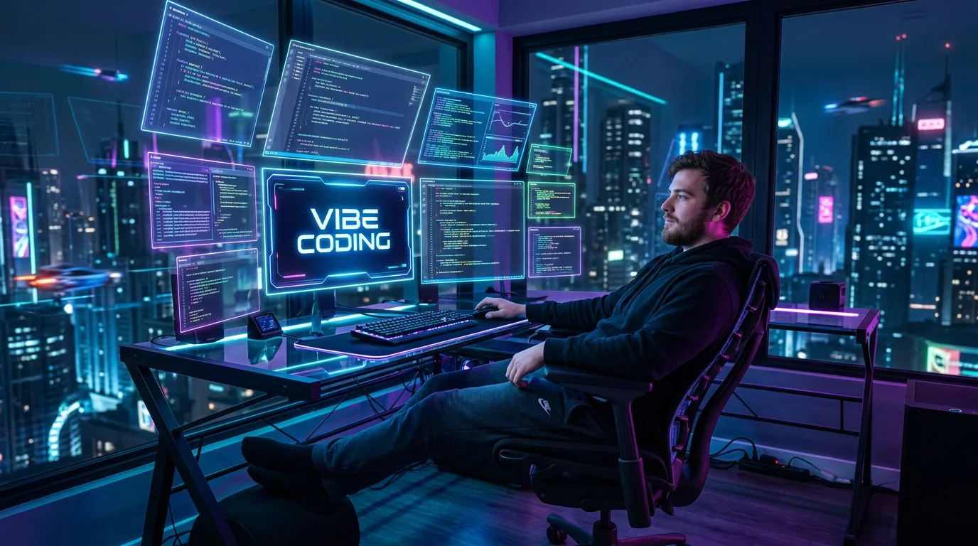 Desenvolvedor usando IA para programar