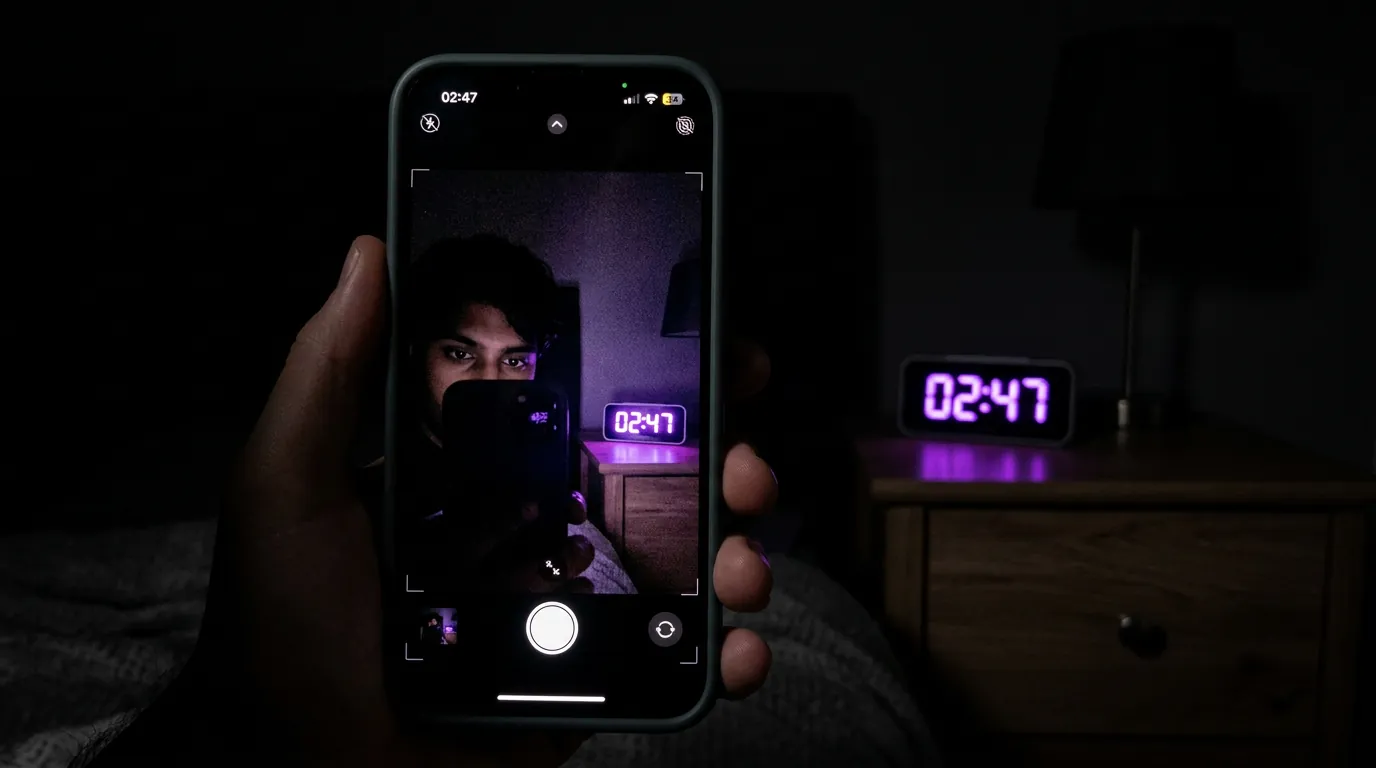 Detecção de luz infravermelha de câmera espiã com a câmera frontal do celular