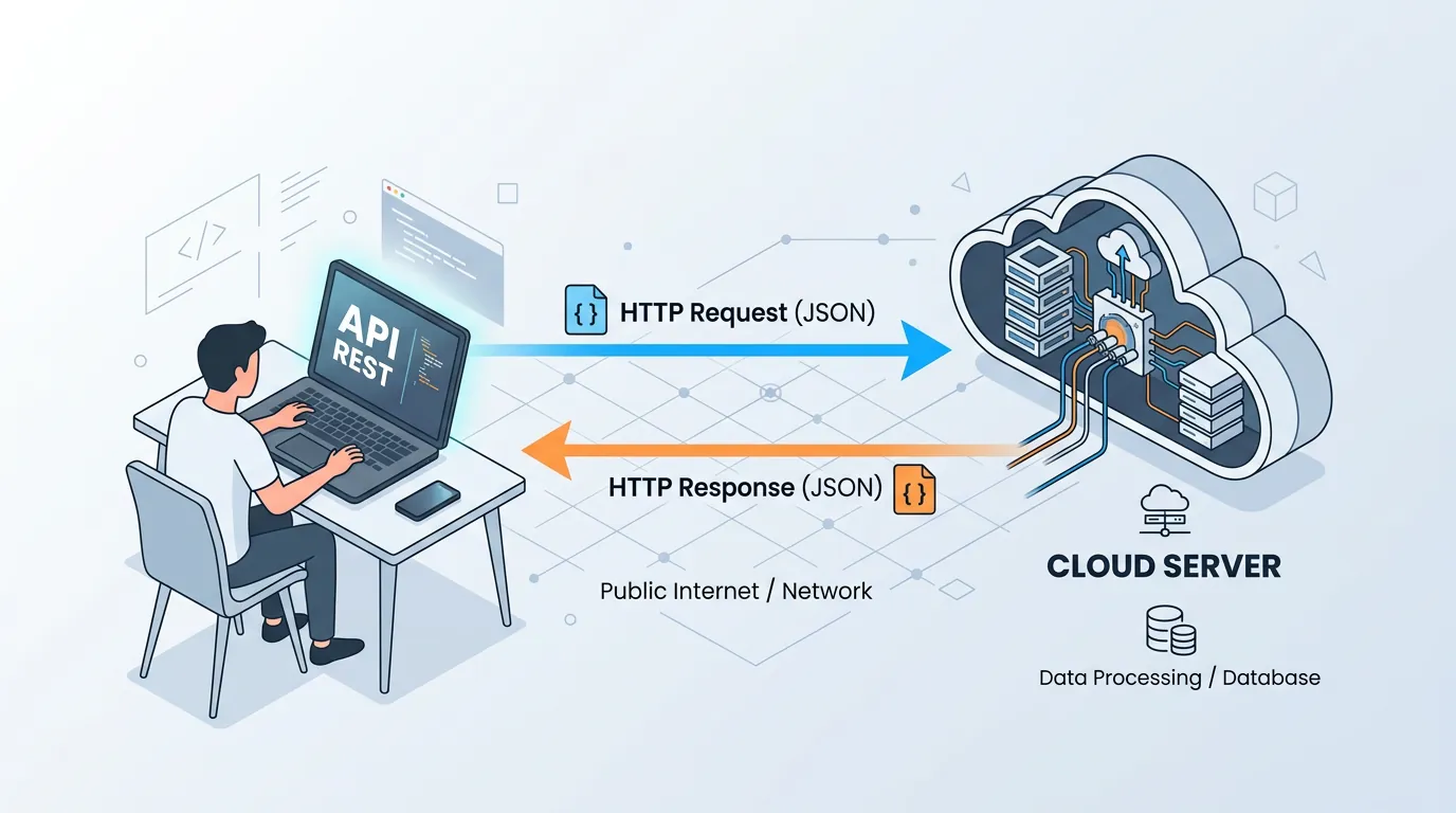 Diagrama de funcionamento de uma API REST