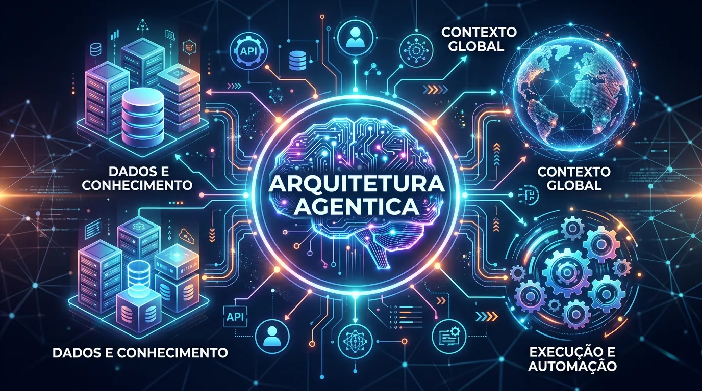 Diagrama visual de Arquitetura Agentica