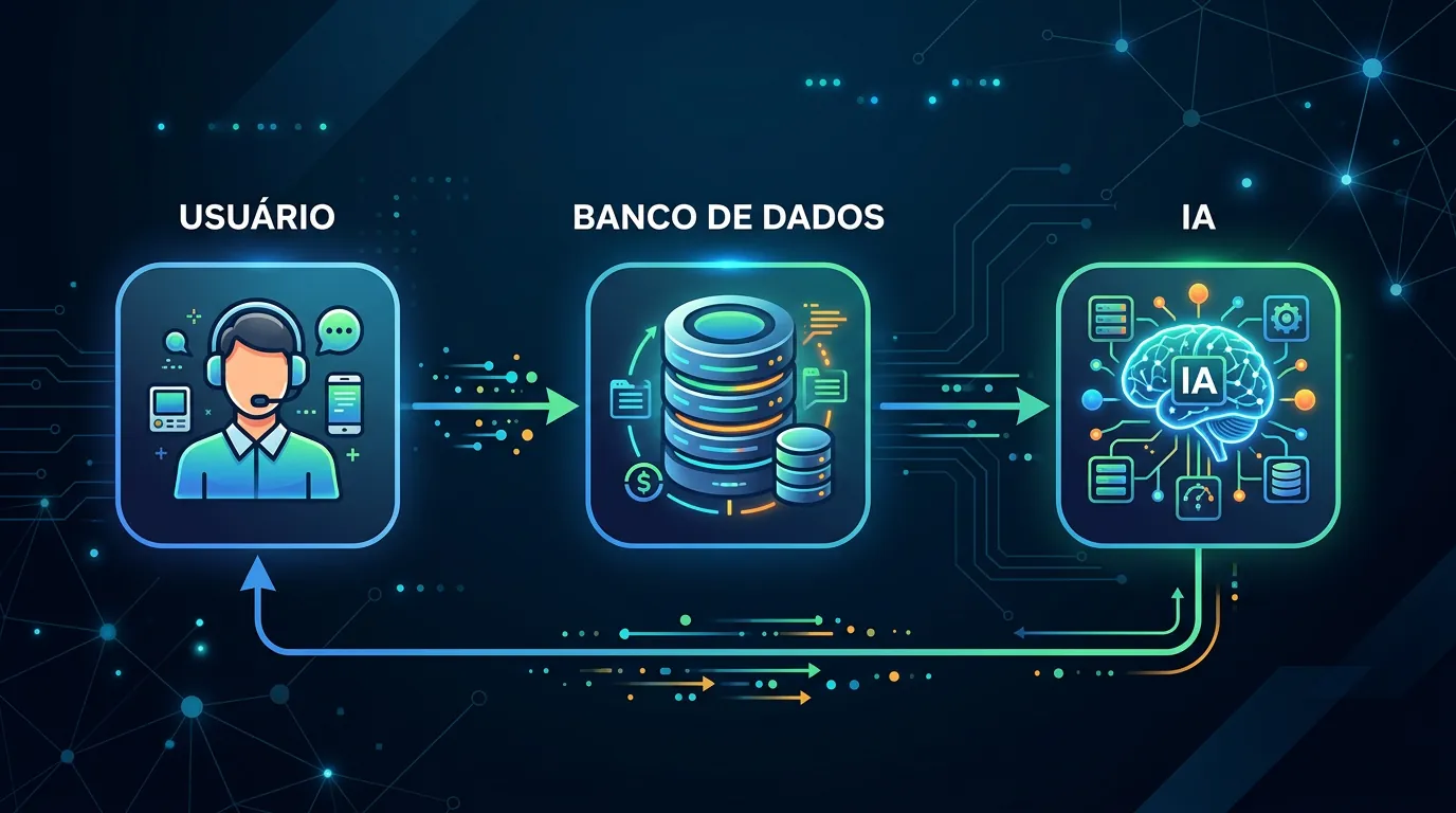 Diagrama de fluxo de Engenharia de Contexto e RAG