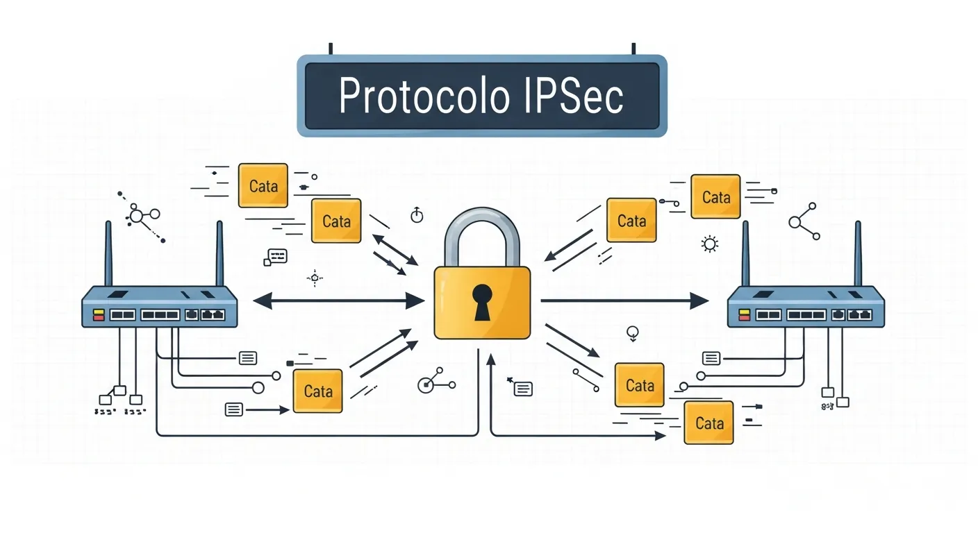 Diagrama de funcionamento do protocolo IPsec