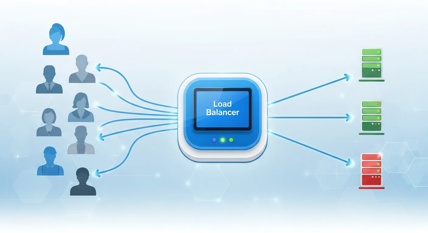 Diagrama de funcionamento de um load balancer
