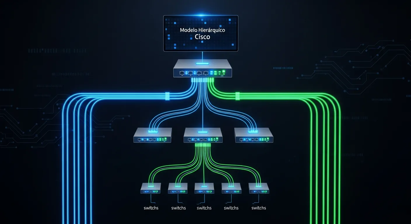 Diagrama do Modelo Hierárquico de Redes Cisco