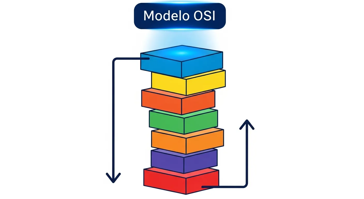 Diagrama das 7 camadas do Modelo OSI