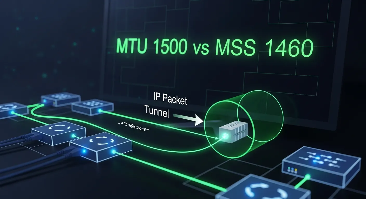 Diferença visual entre tamanho de MTU e MSS