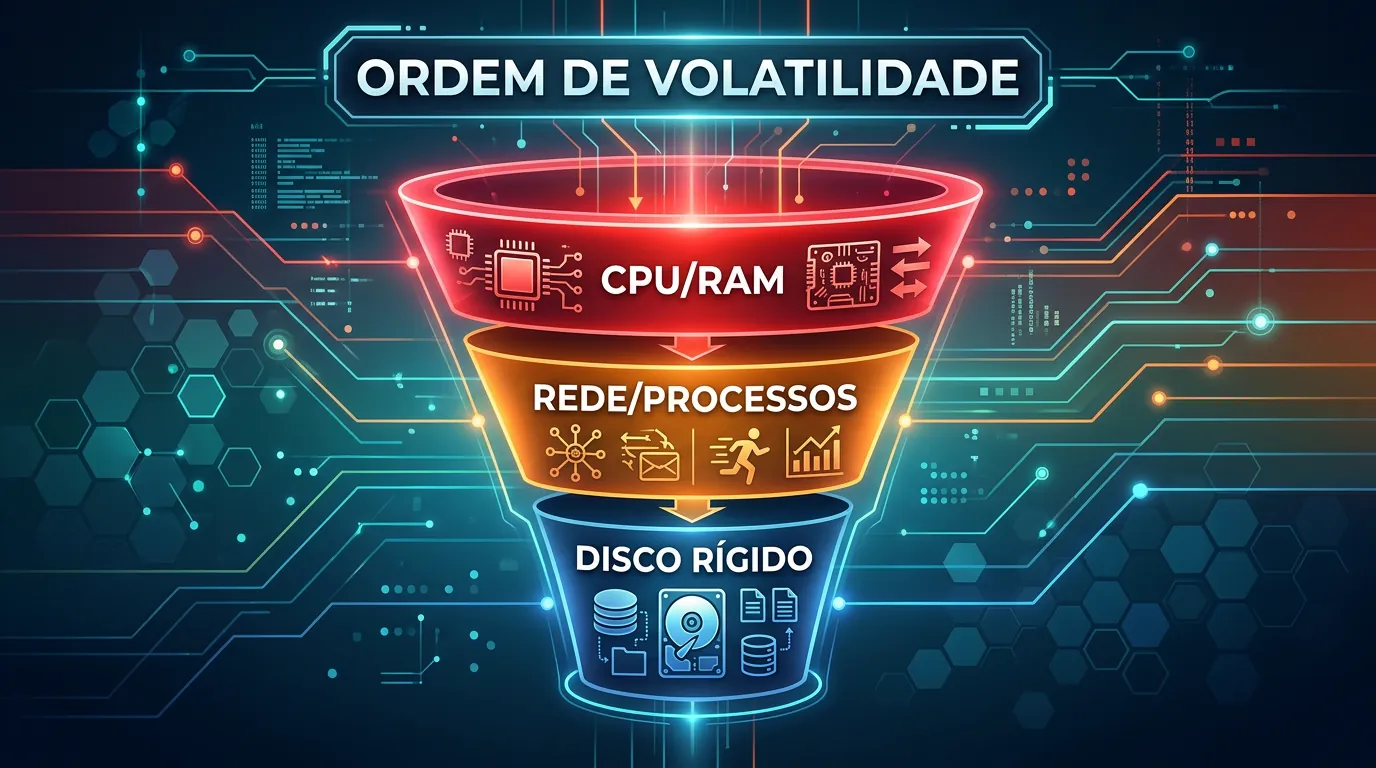 Diagrama ilustrando a Ordem de Volatilidade da RFC 3227