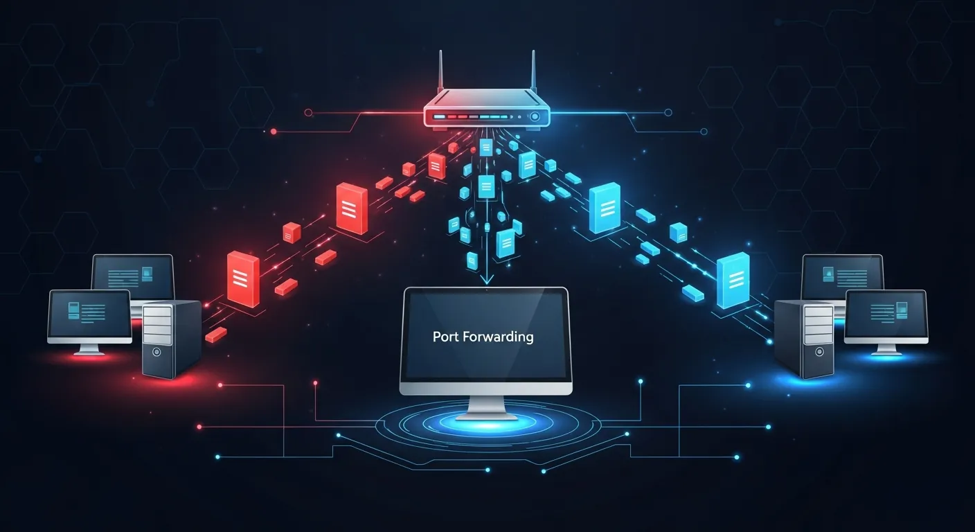 Diagrama explicativo de Port Forwarding