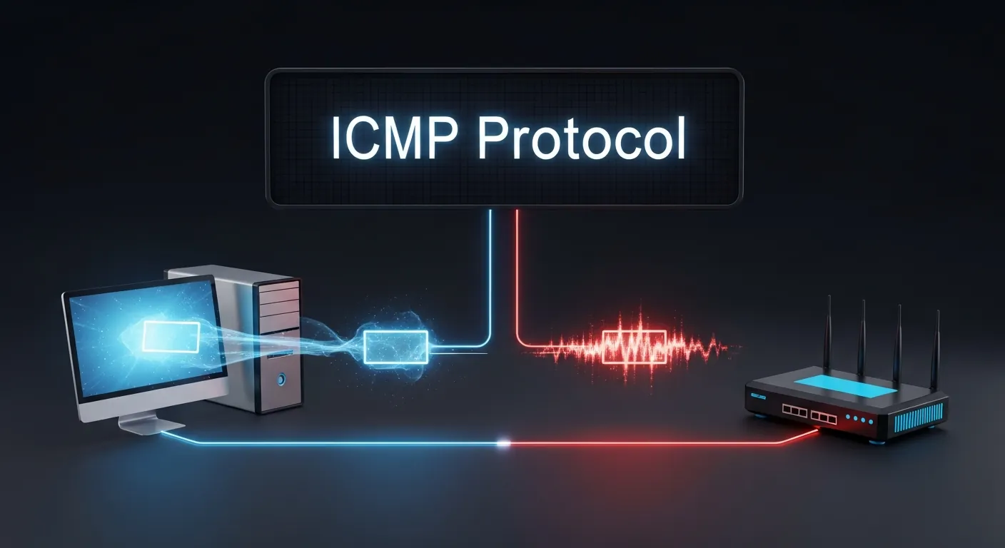 Diagrama de funcionamento do Protocolo ICMP na rede