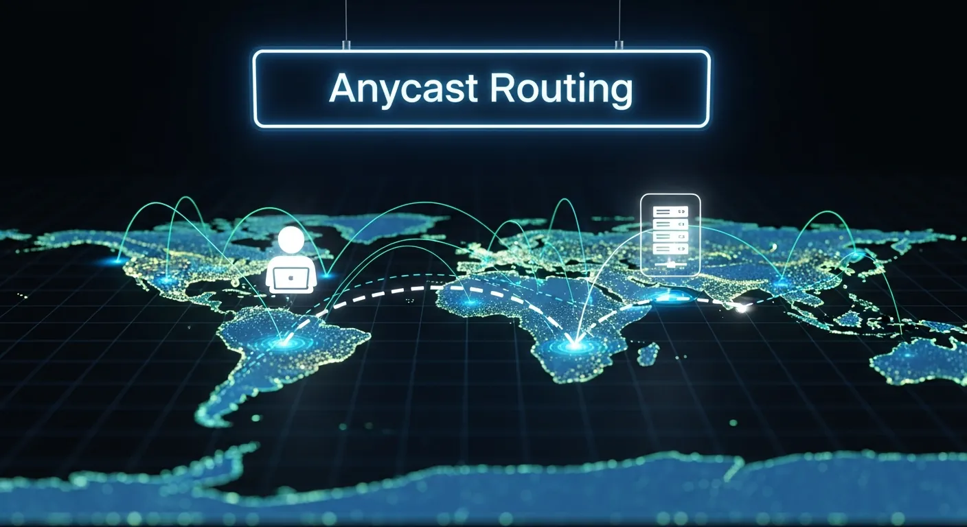 Diagrama de rede Anycast global