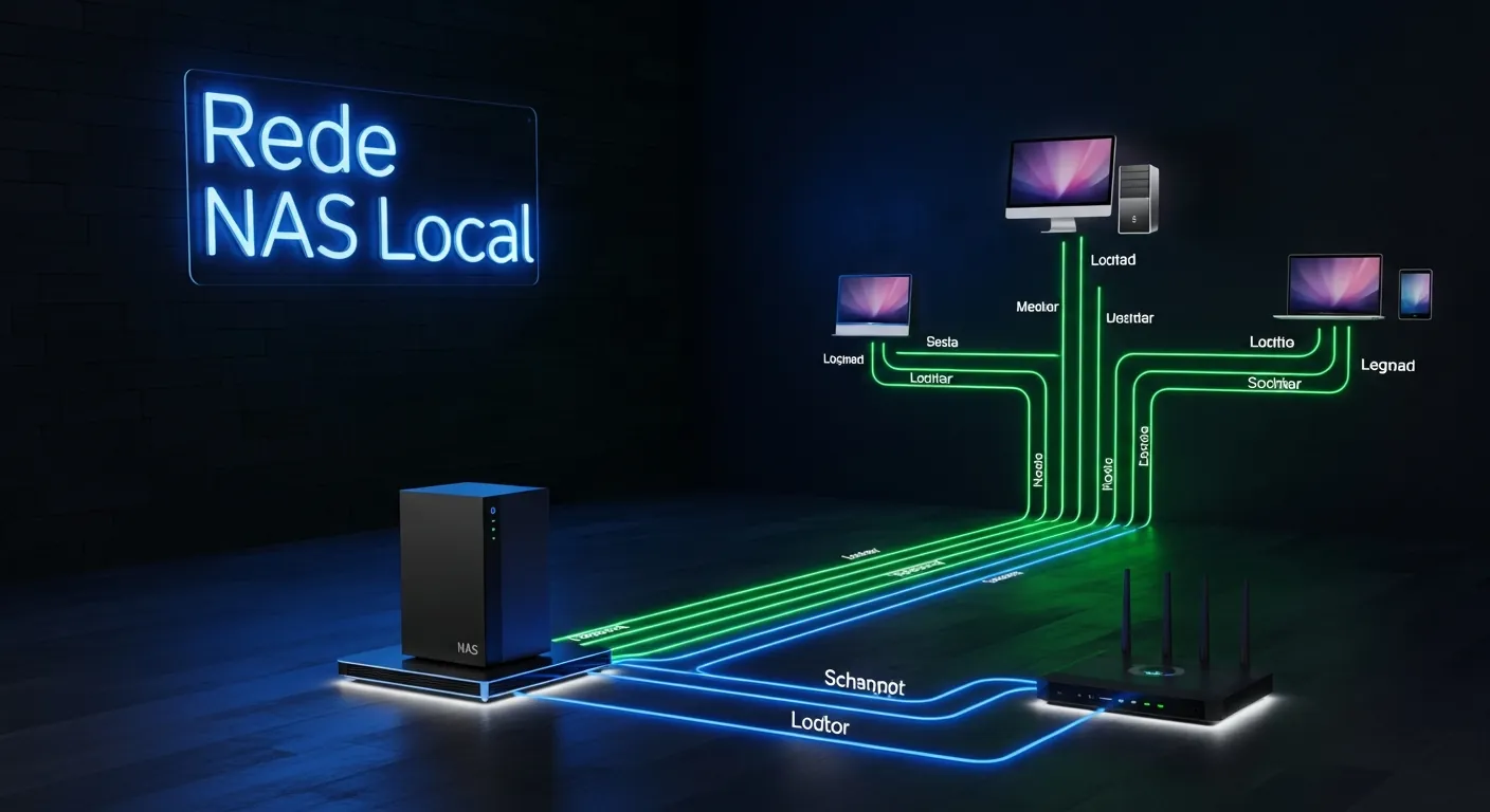 Diagrama de topologia de rede NAS