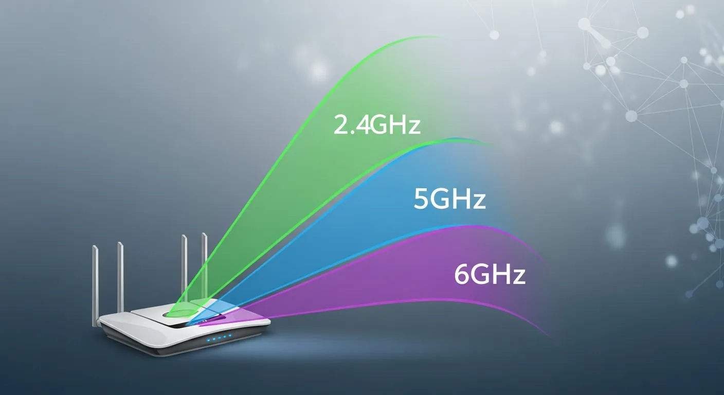 Frequencias Wi-Fi 2.4GHz, 5GHz e 6GHz
