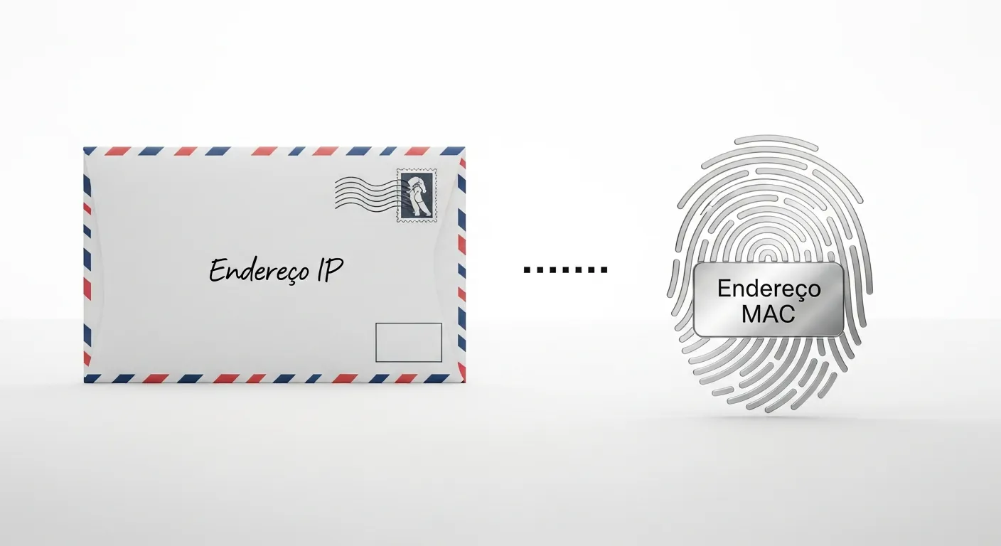 Diferença entre endereço IP e MAC
