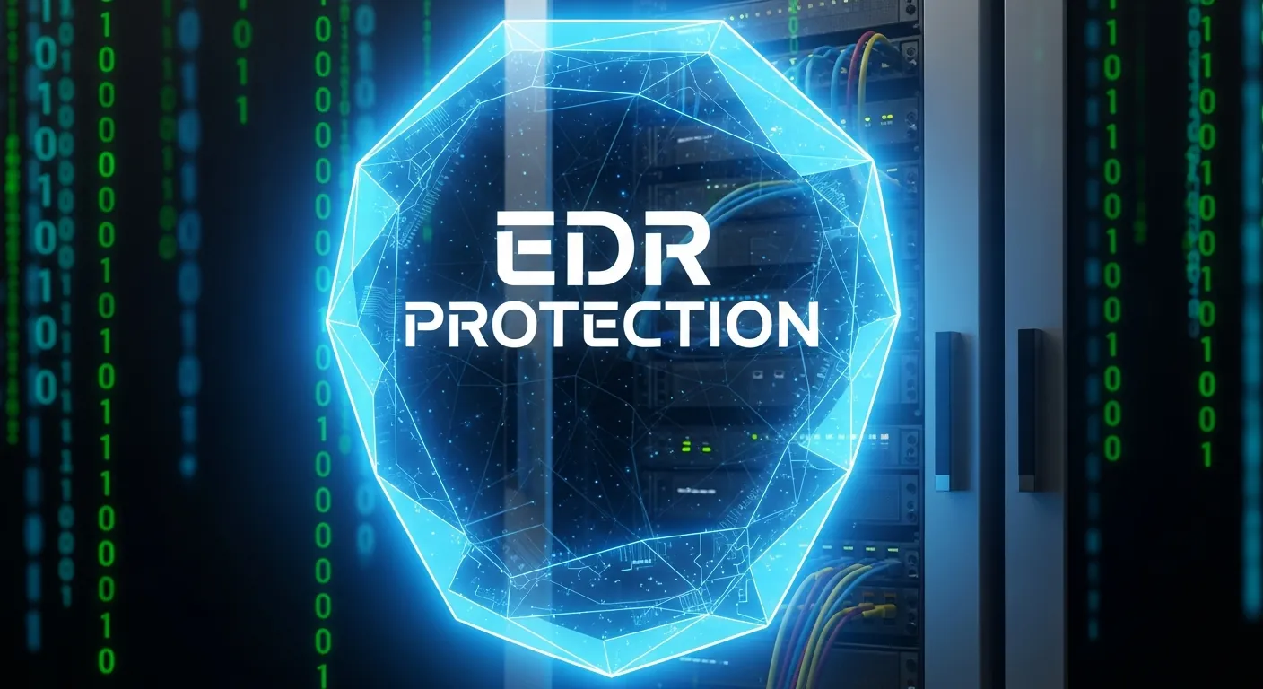 Solução EDR bloqueando ameaças invisíveis