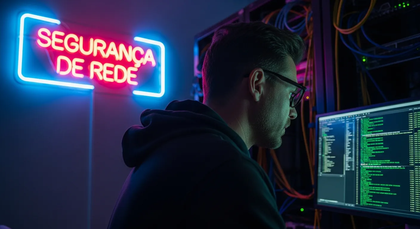 Engenheiro analisando tráfego de rede