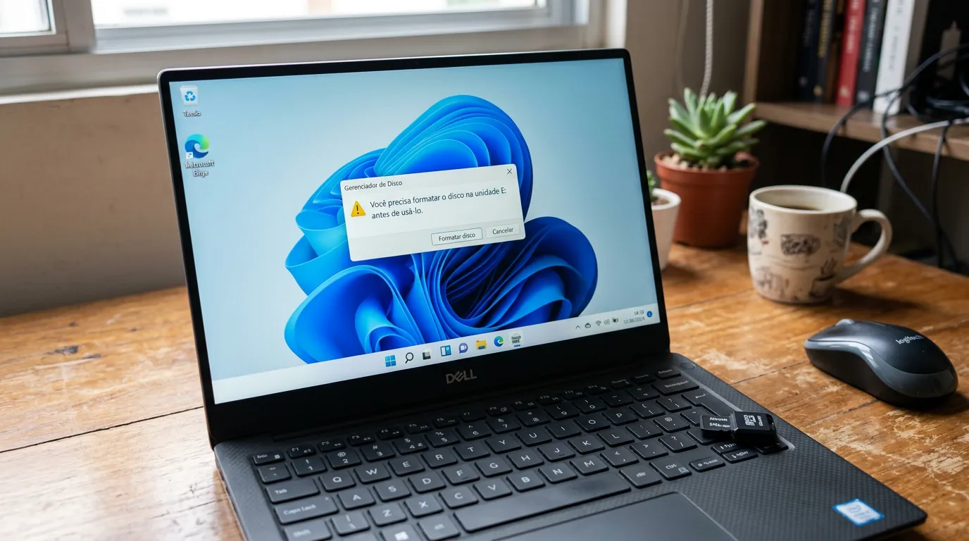 Erro de formatação de cartão SD no Windows
