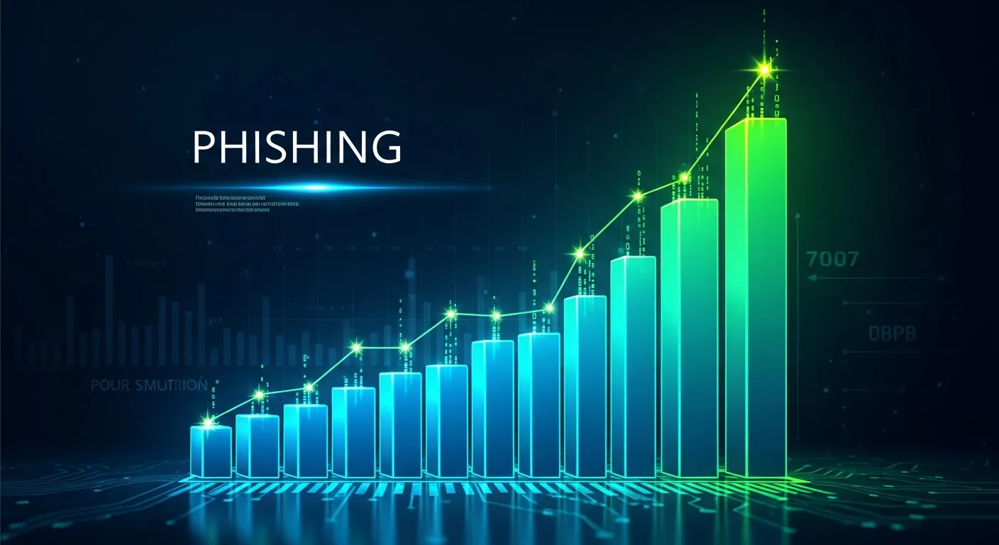Gráfico mostrando estatísticas de spear phishing
