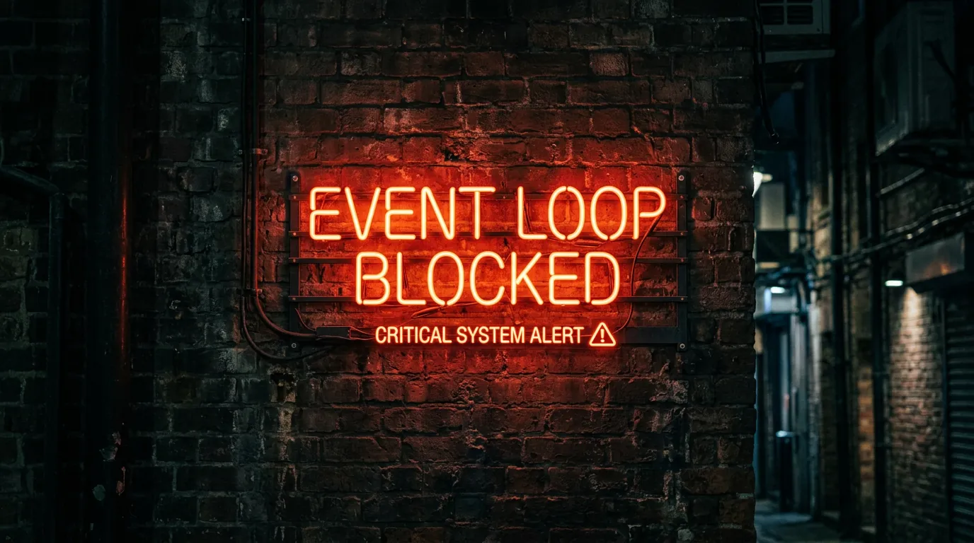 Sinal de alerta sobre o bloqueio do event loop no Python