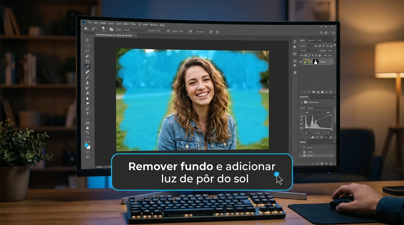 Ferramenta de seleção do ChatGPT editando foto