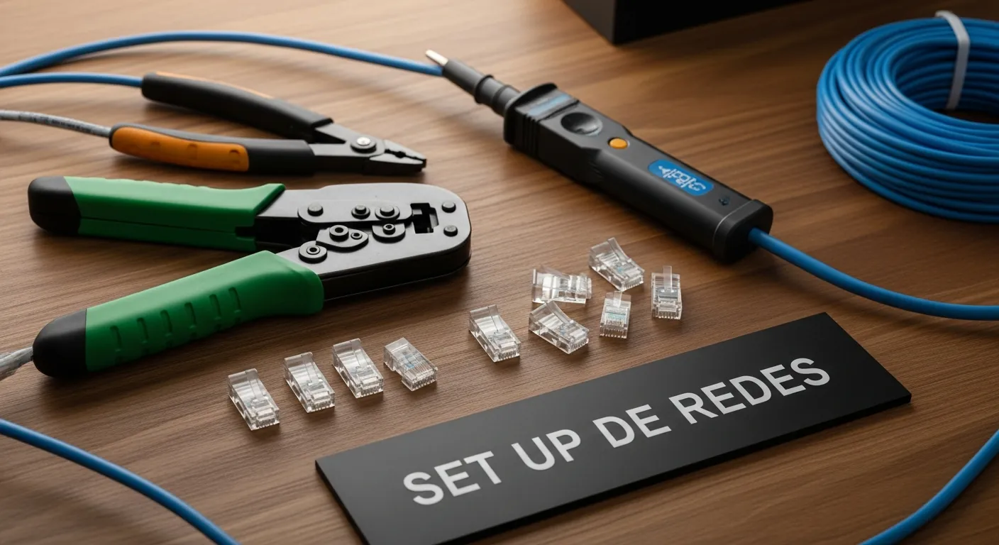 Ferramentas necessarias para crimpar cabo de rede RJ45