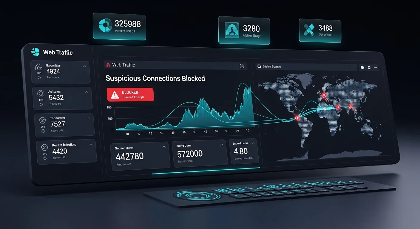 Alt Text: Proteção de servidor contra ataques DDoS