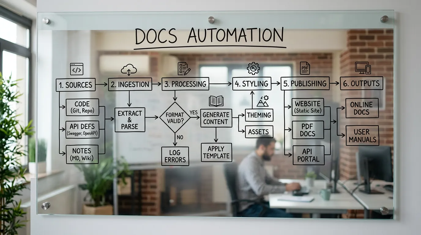 Fluxo de automação de documentação