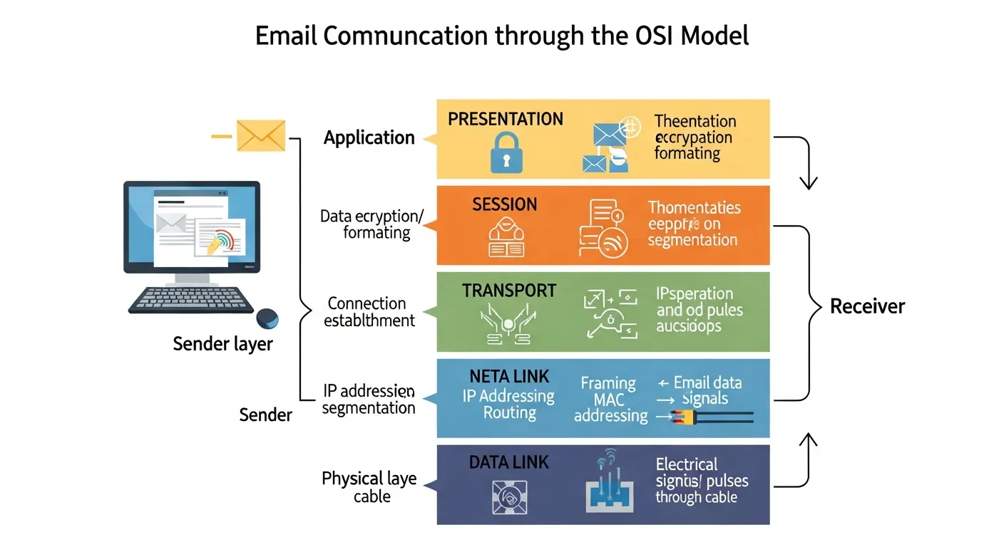 Fluxo de Dados no Modelo OSI