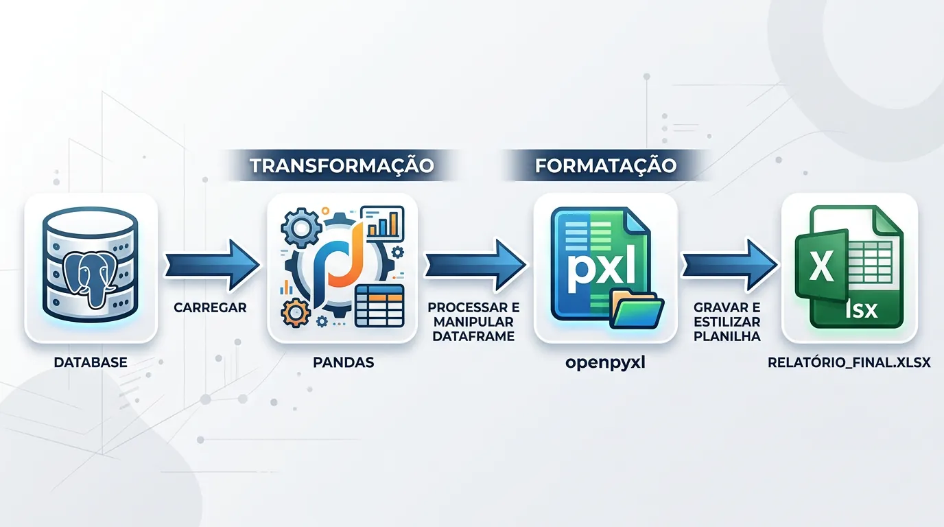 Fluxo de dados entre Pandas e Openpyxl