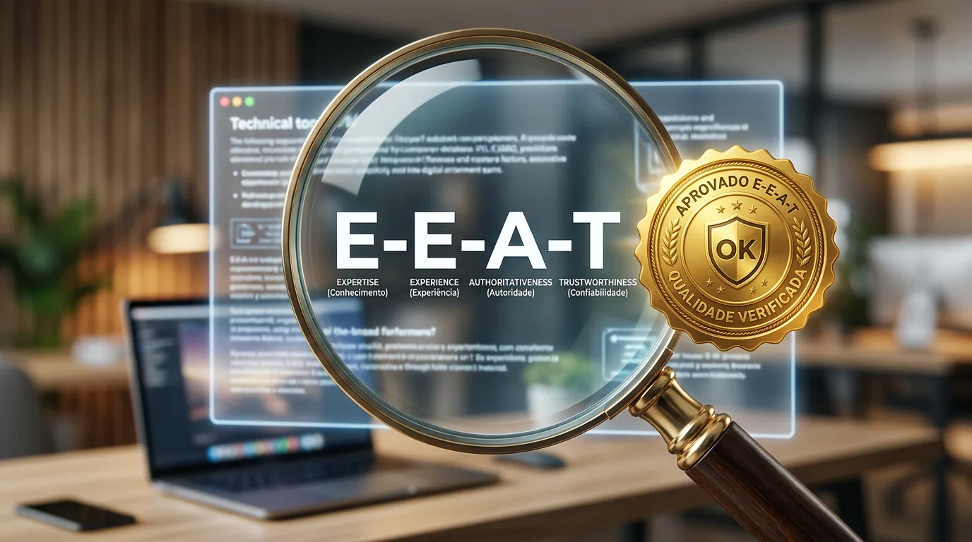 Foco nos sinais de E-E-A-T no conteúdo