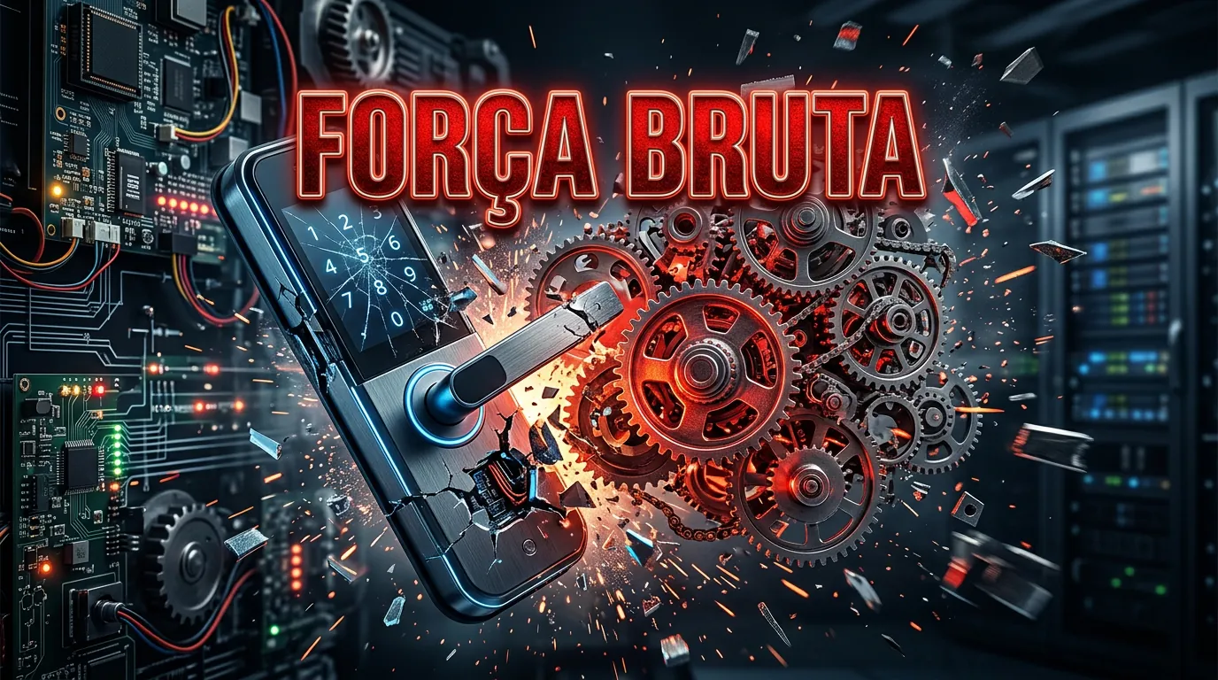 Ataque de força bruta quebrando senha curta