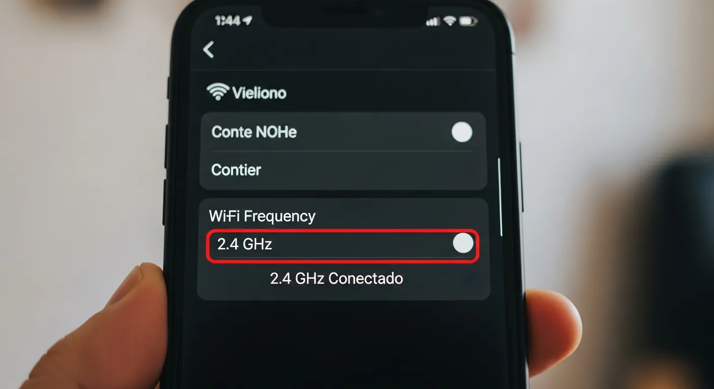 Selecionando frequencia 2.4 GHz para IoT