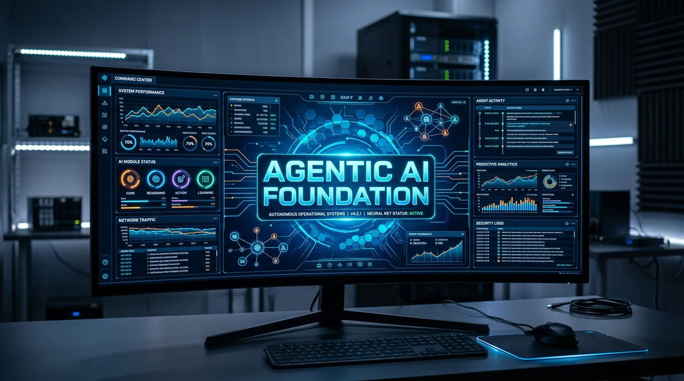 Painel de controle de agentes de IA com foco em governança