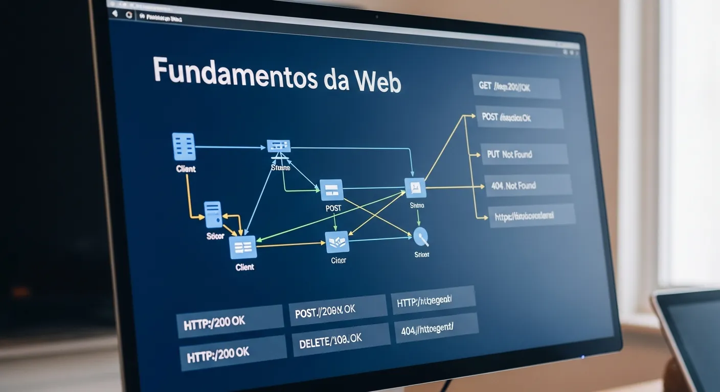 Diagrama de requisições HTTP e redes para bug bounty
