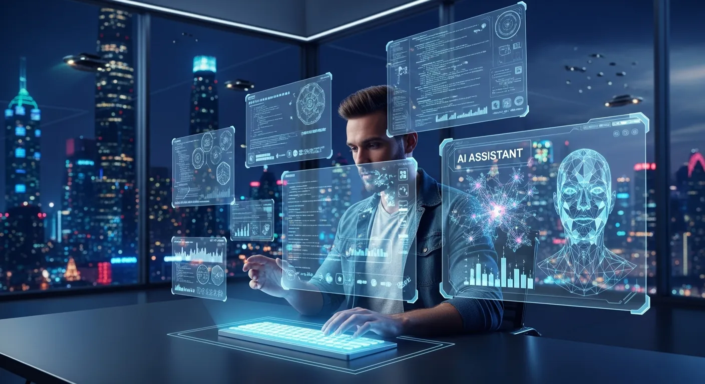 Alt Text: Futuro do desenvolvimento de software com IA em 2027