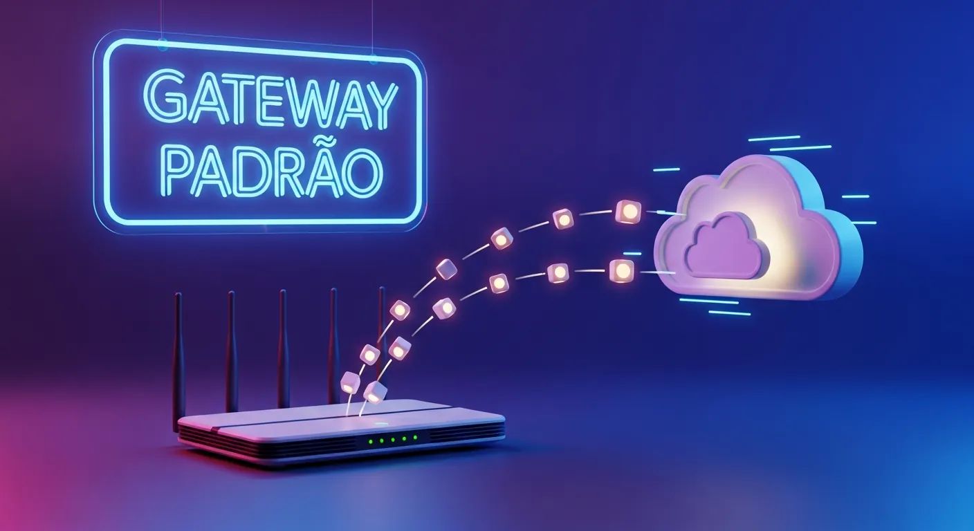 O que é um gateway padrão na rede