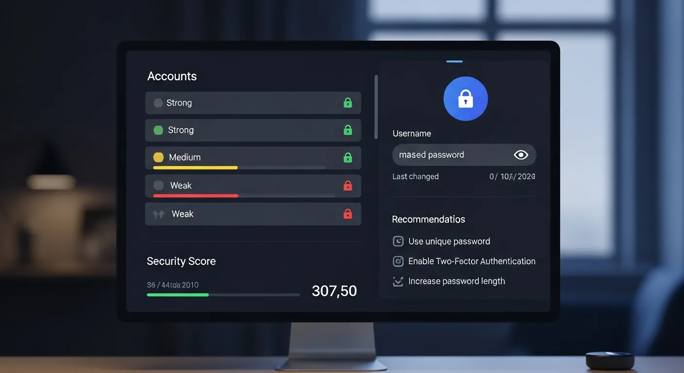 Alt Text: Gerenciador de senhas seguro
