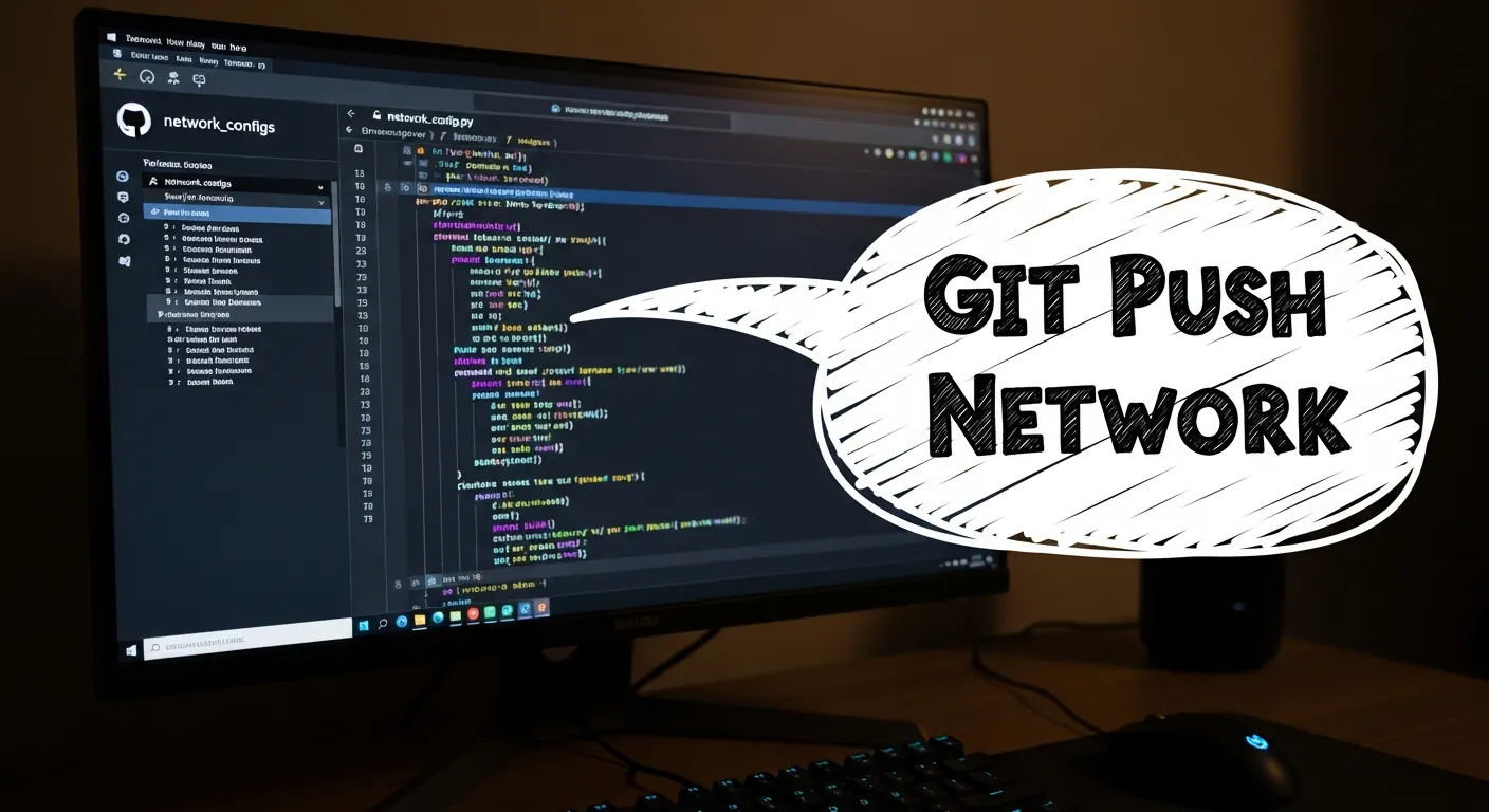Código Python para automação de redes no GitHub