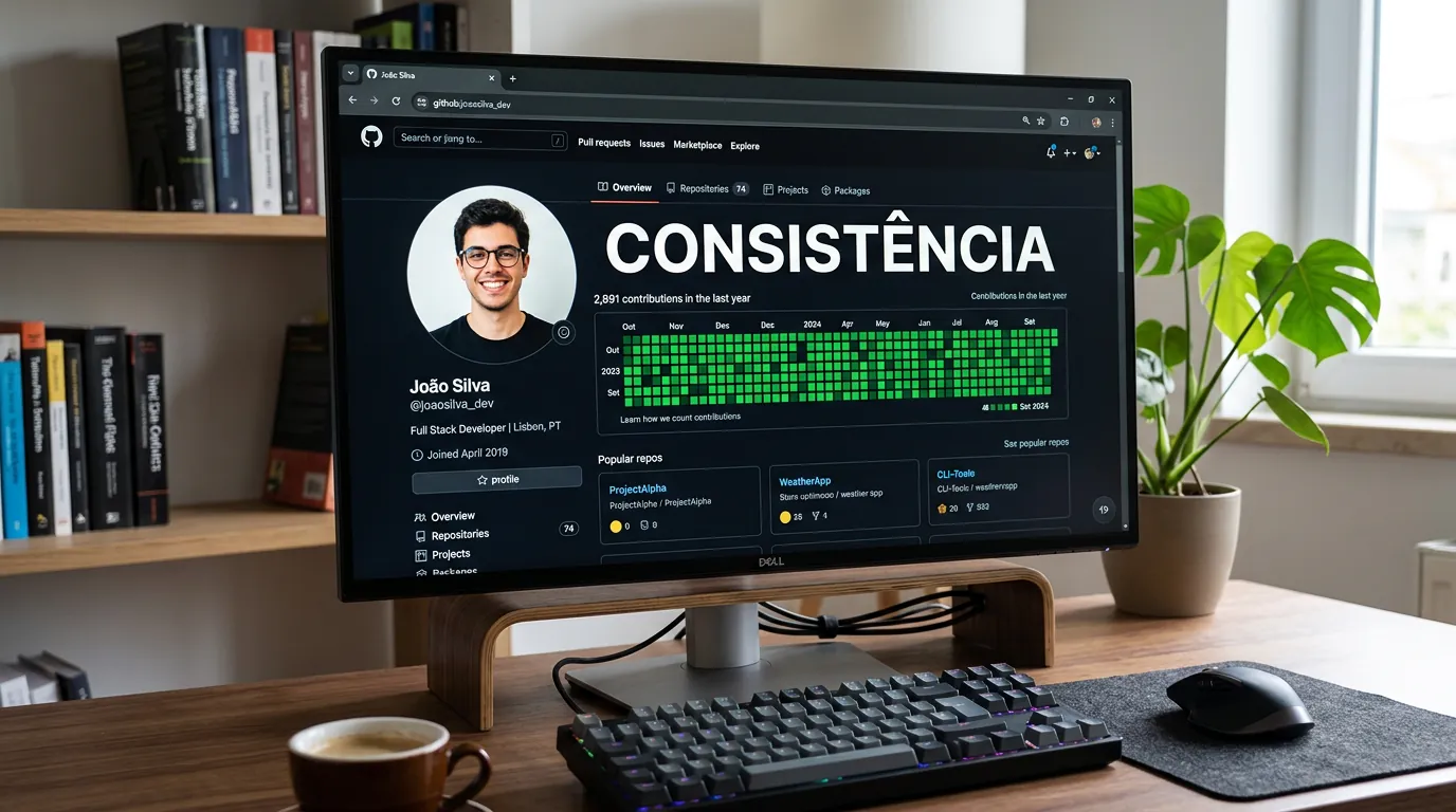 Gráfico de contribuições do GitHub otimizado