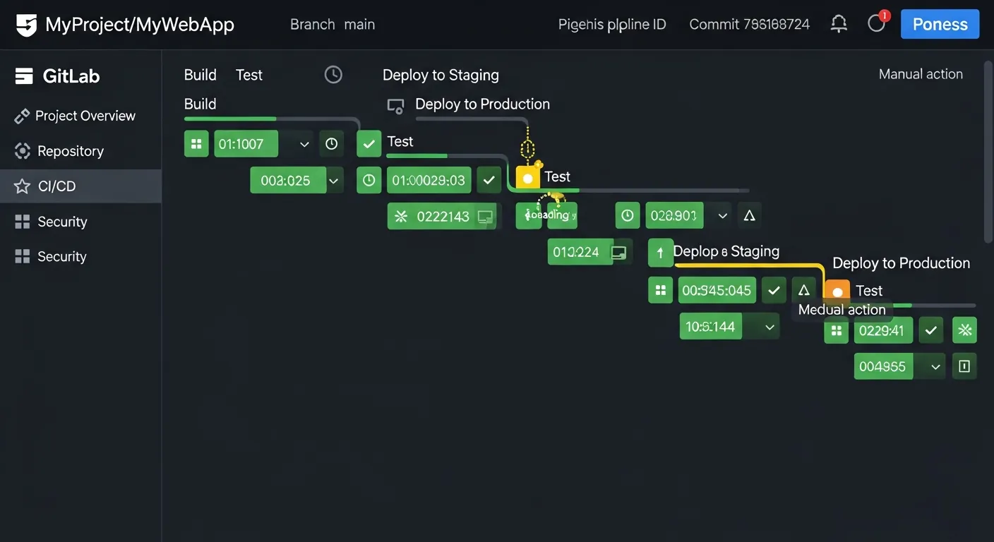 GitLab CI/CD Pipeline Dashboard